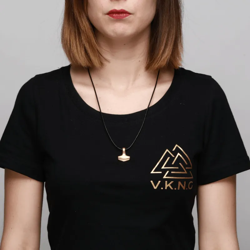 Handcrafted Clean Bronze Thor Small Necklace