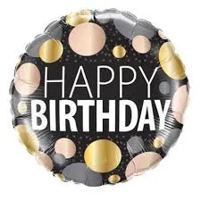 Happy Birthday Balloons - Foil