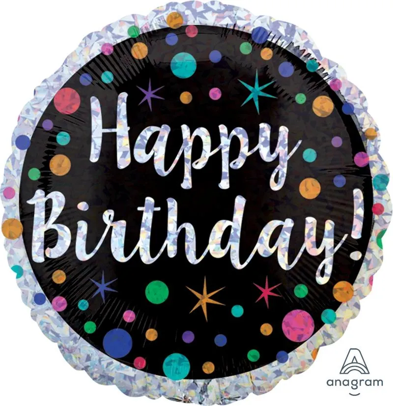 Happy Birthday Balloons - Foil