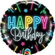 Happy Birthday Balloons - Foil