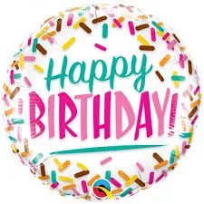Happy Birthday Balloons - Foil