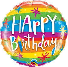 Happy Birthday Balloons - Foil