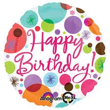 Happy Birthday Balloons - Foil