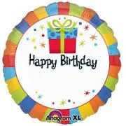 Happy Birthday Balloons - Foil