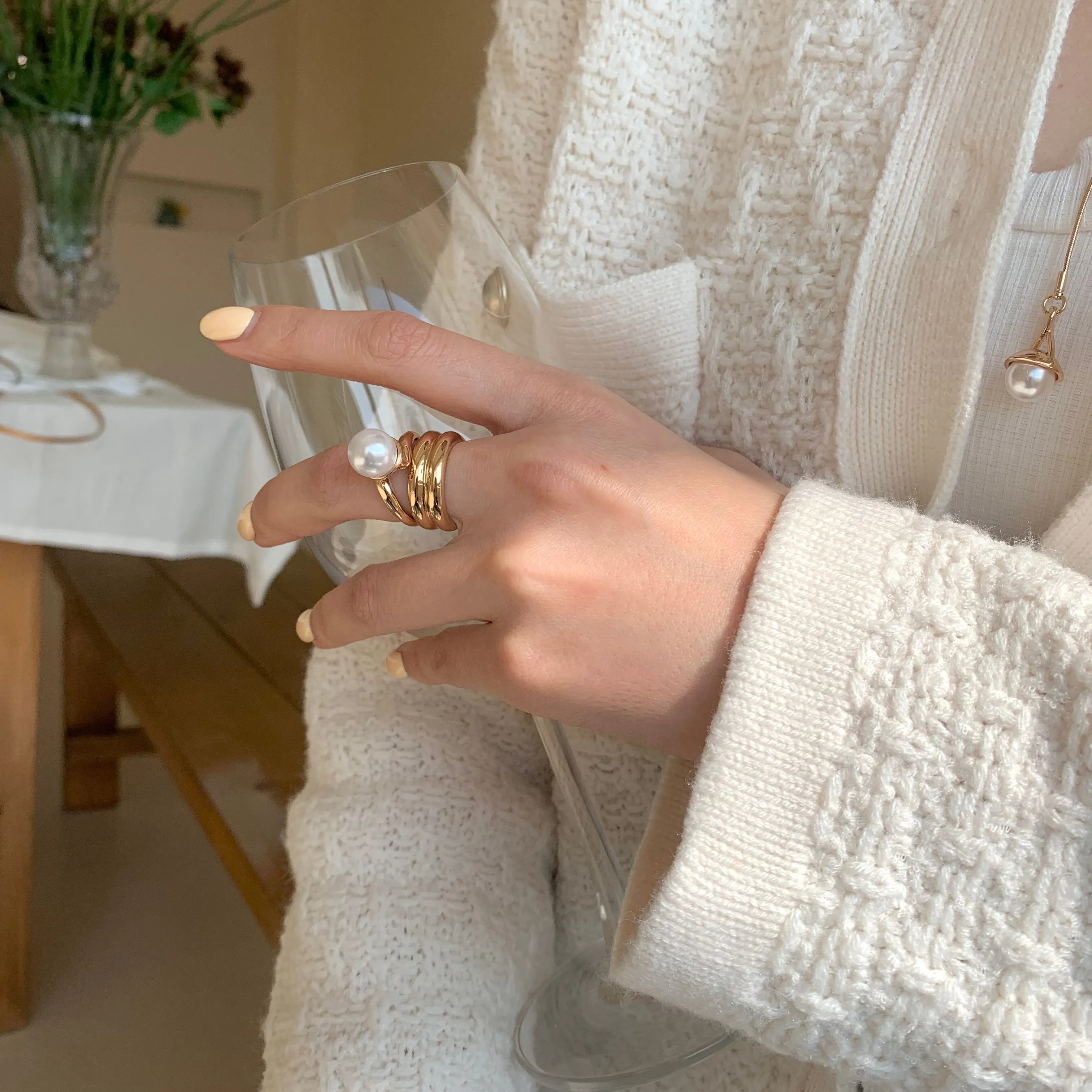 Hazel's New Simple Double Ring band