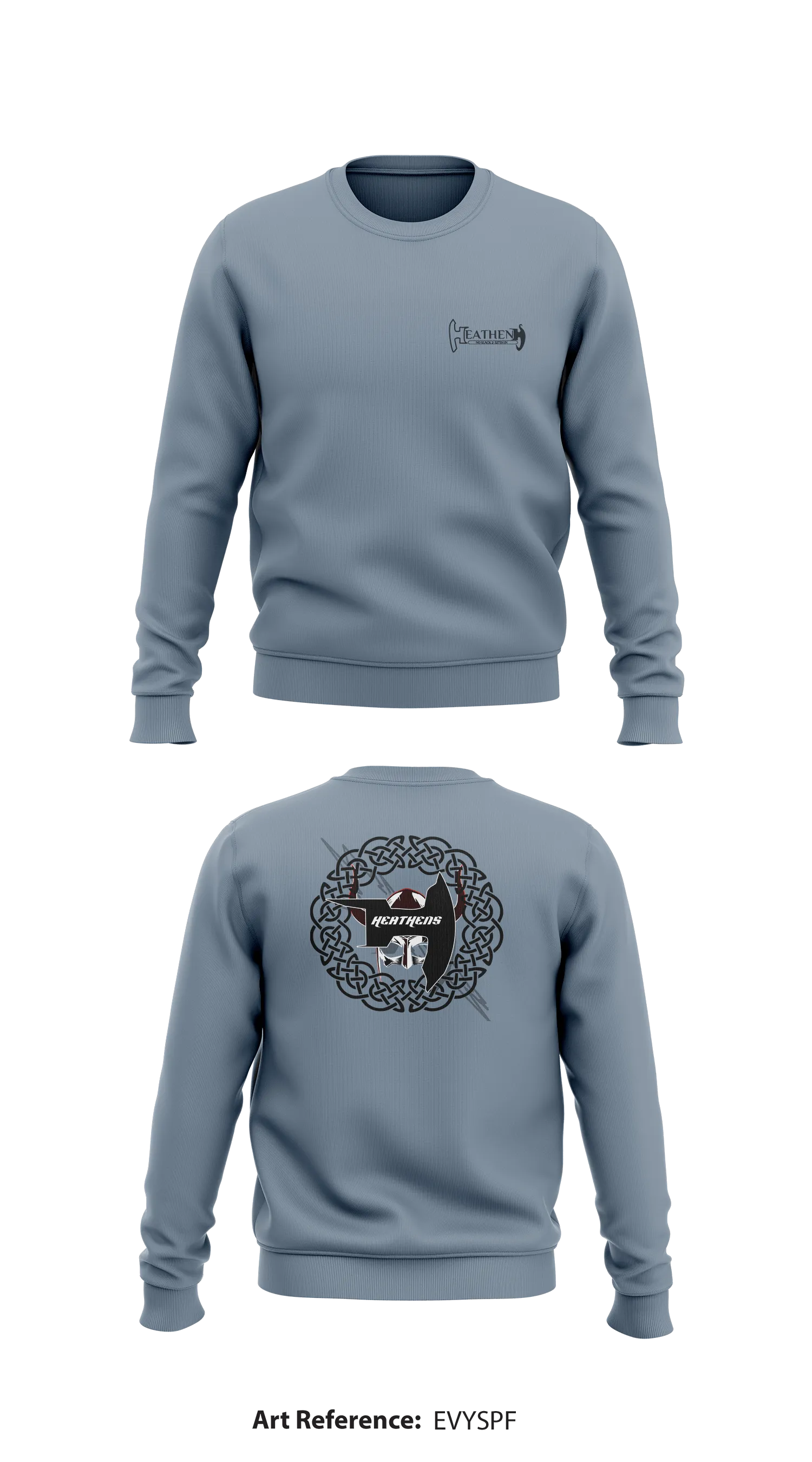 Heathens, DEMON Co, 2-327th IN Store 1 Core Men's Crewneck Performance Sweatshirt - EvYSPF