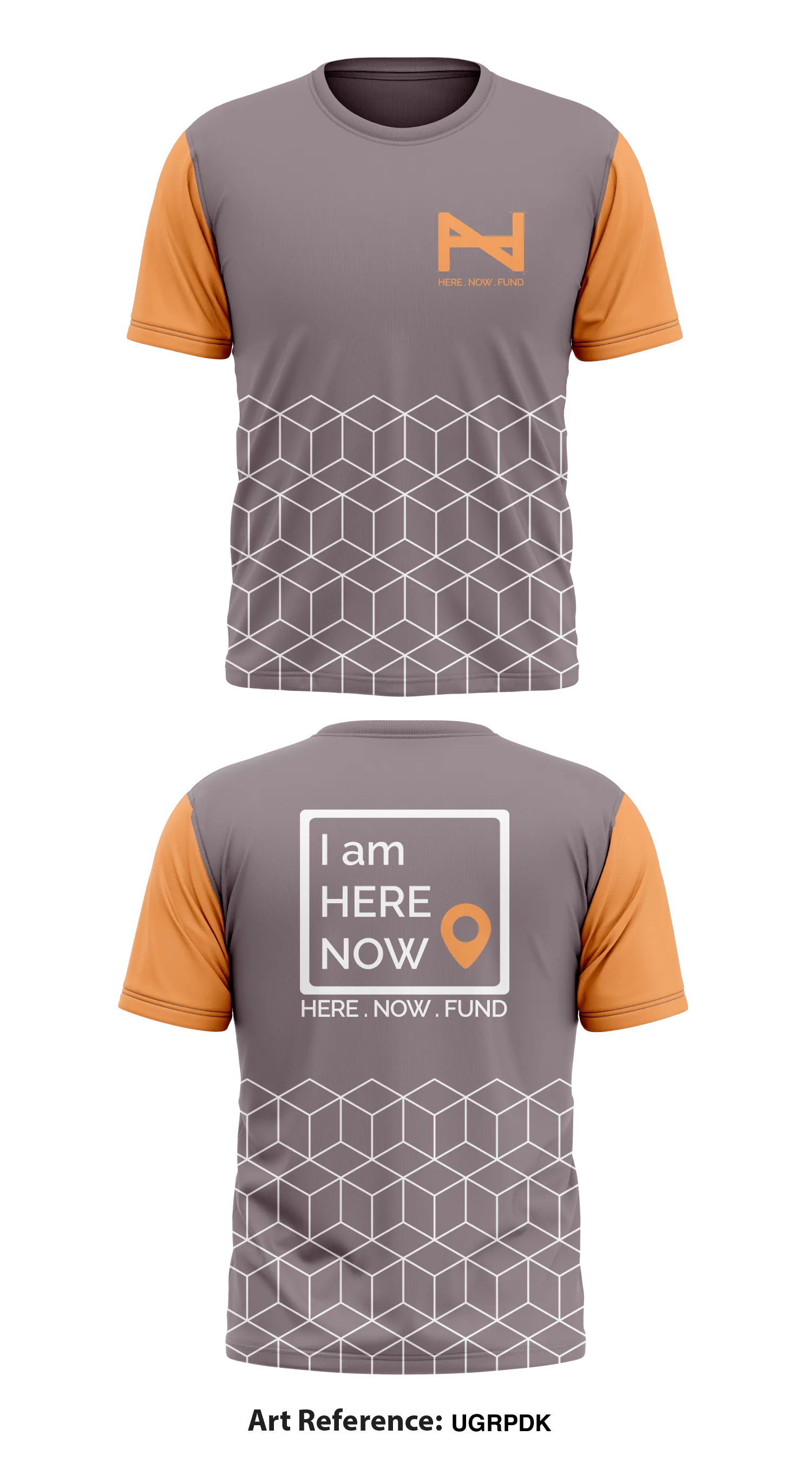 HERE.NOW.FUND Store 1 Core Men's SS Performance Tee - UGrpDk