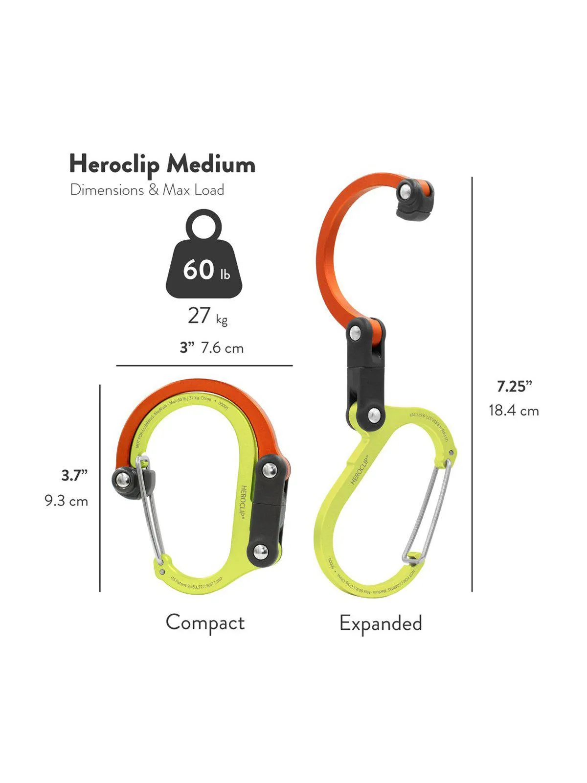 Heroclip Carabiner Medium Fireball
