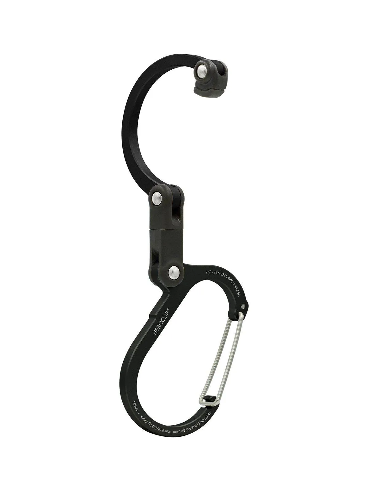 Heroclip Carabiner Medium Stealth Black