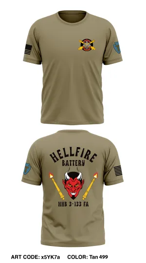 HHB 3-133 FA -HELLFIRE- Core Men's SS Performance Tee - x5YK7a
