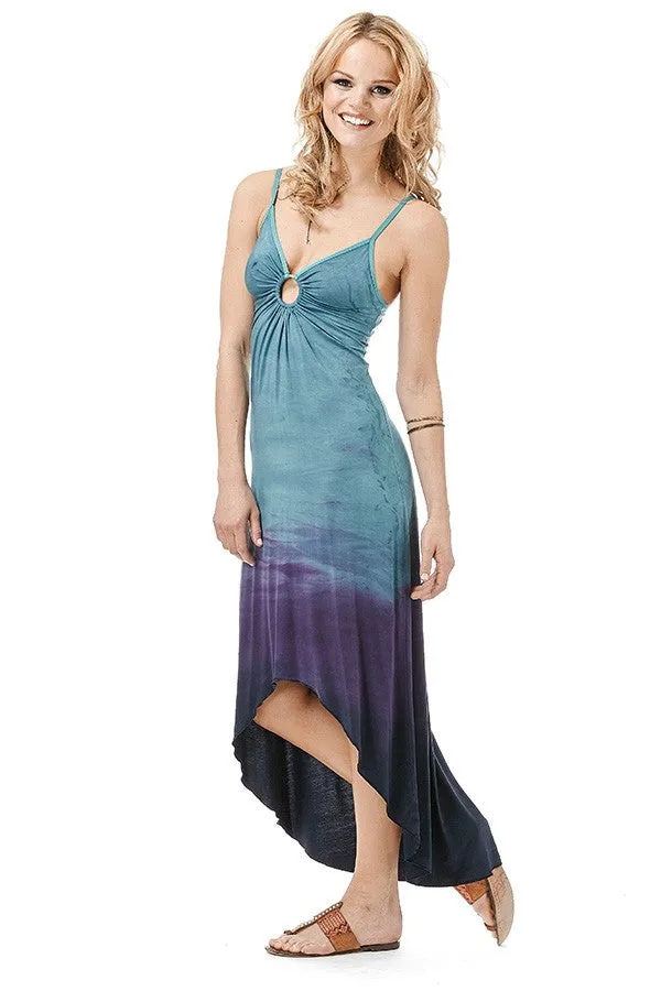 Hi-lo Scoop Keyhole Dress