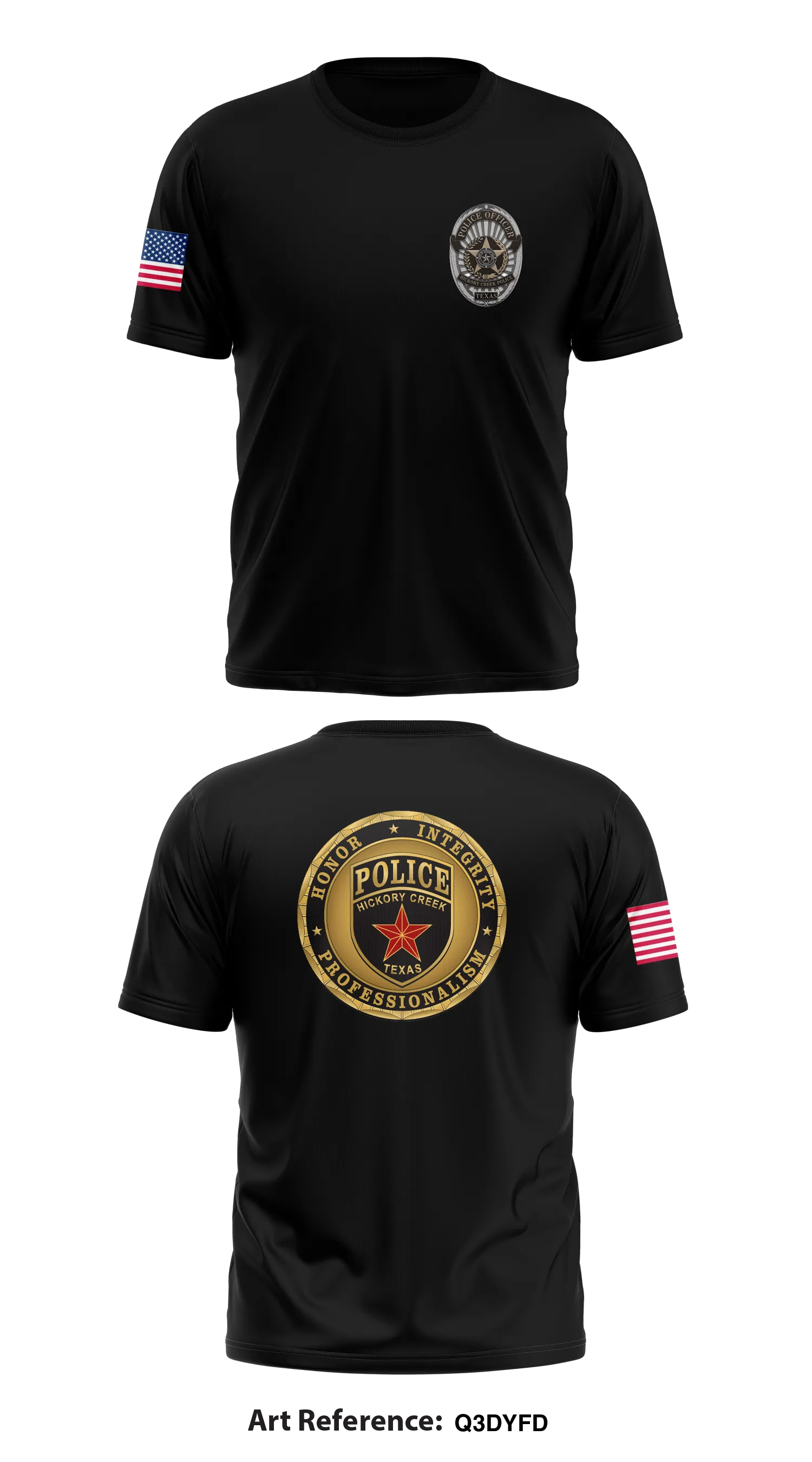 Hickory Creek Police Core Men's SS Performance Tee - Q3dyFd