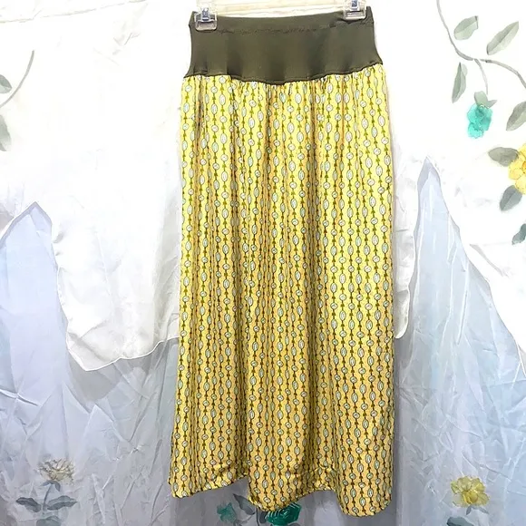 HOBO/SHABBY-CHIC MAXI “BUNNY” PRINT SKIRT SZ M
