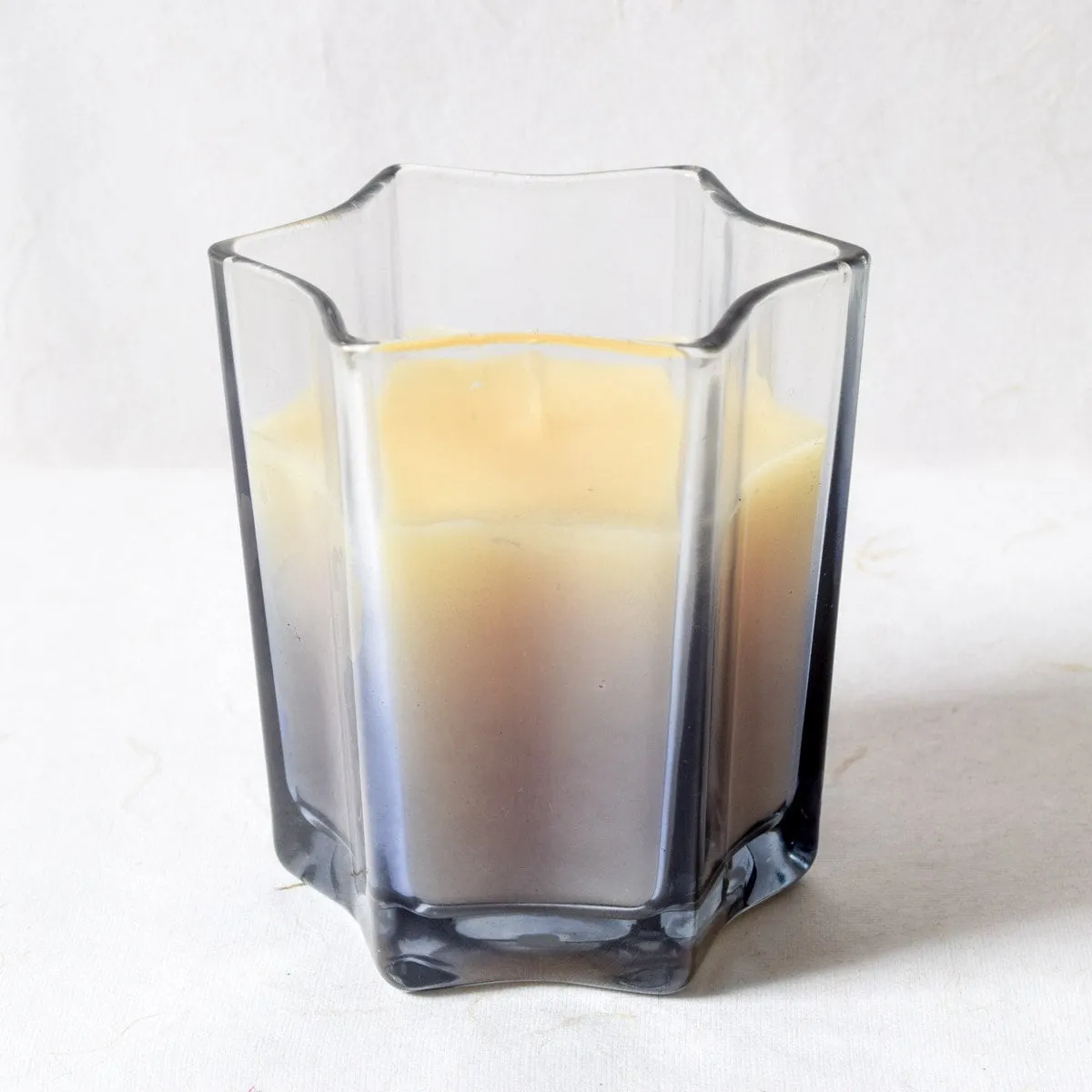 Home Artisan Starburst Smoky Glass Candle - Large