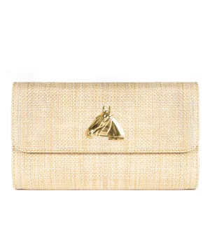 Horsehead Avery Straw Clutch