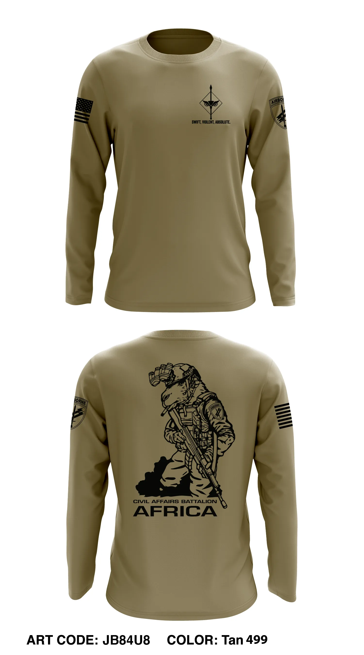 HQ (-) 411th Civil Affairs Battalion Core Men's LS Performance Tee - JB84U8