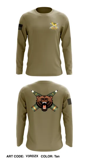 HSB BTRY, 2nd BN, 2nd FA Core Men's LS Performance Tee - V3RDZX