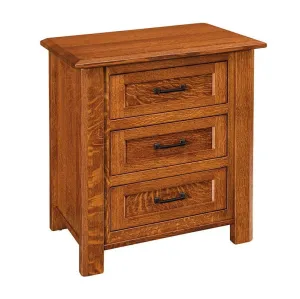 Hudson - Amish Solid Wood Nightstand w/ Optional Hidden Compartment