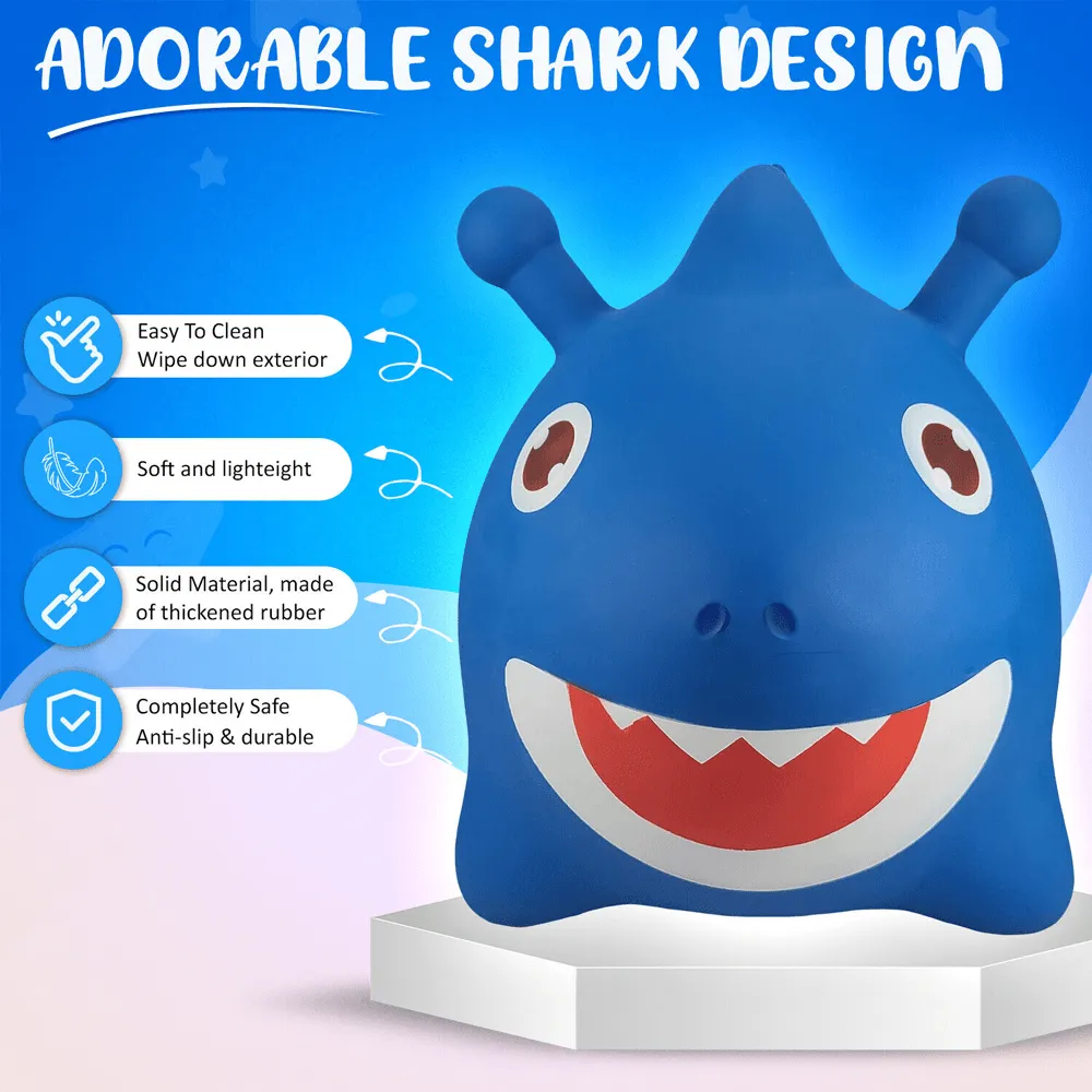 Inflatable Bouncy Shark Ride On Hopper