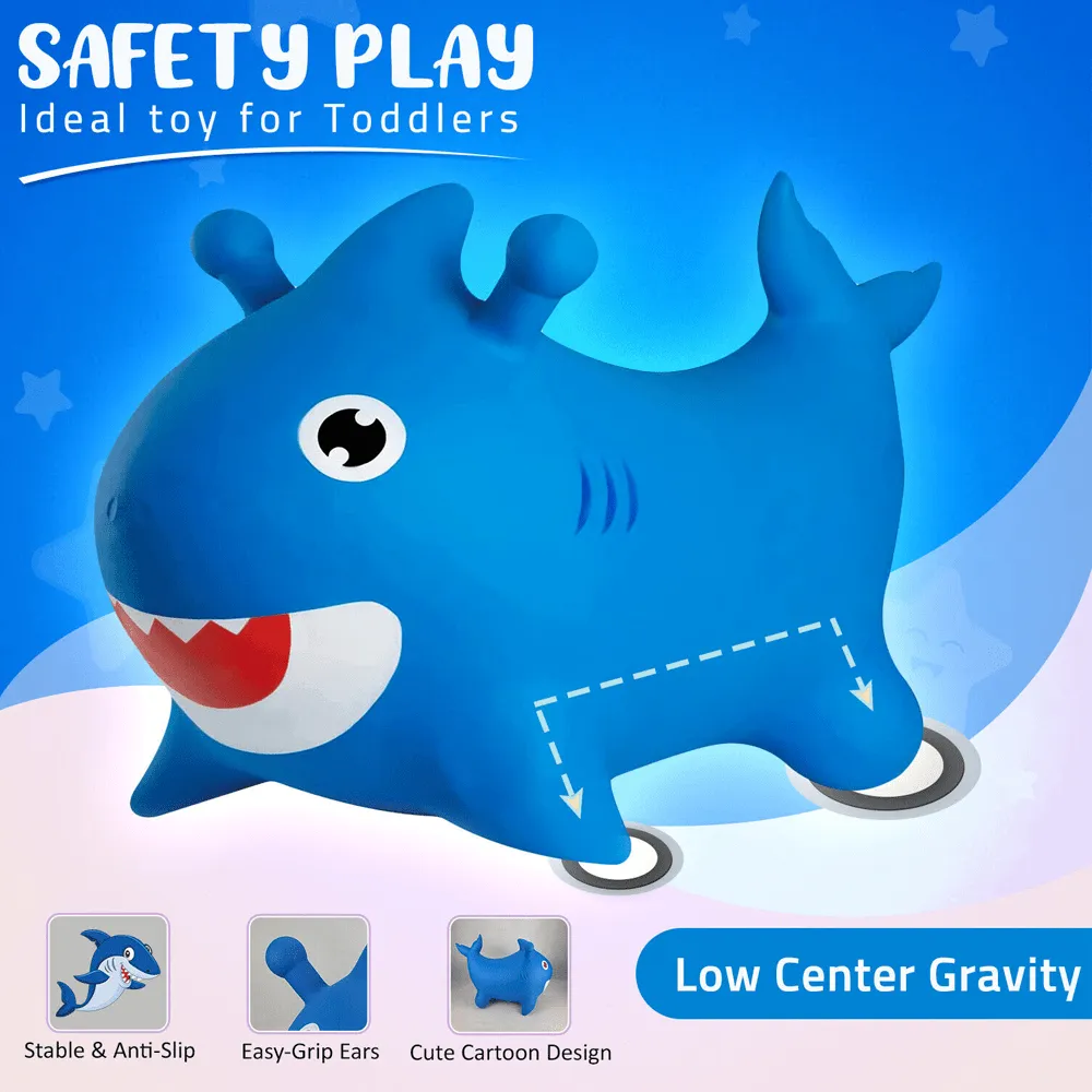 Inflatable Bouncy Shark Ride On Hopper