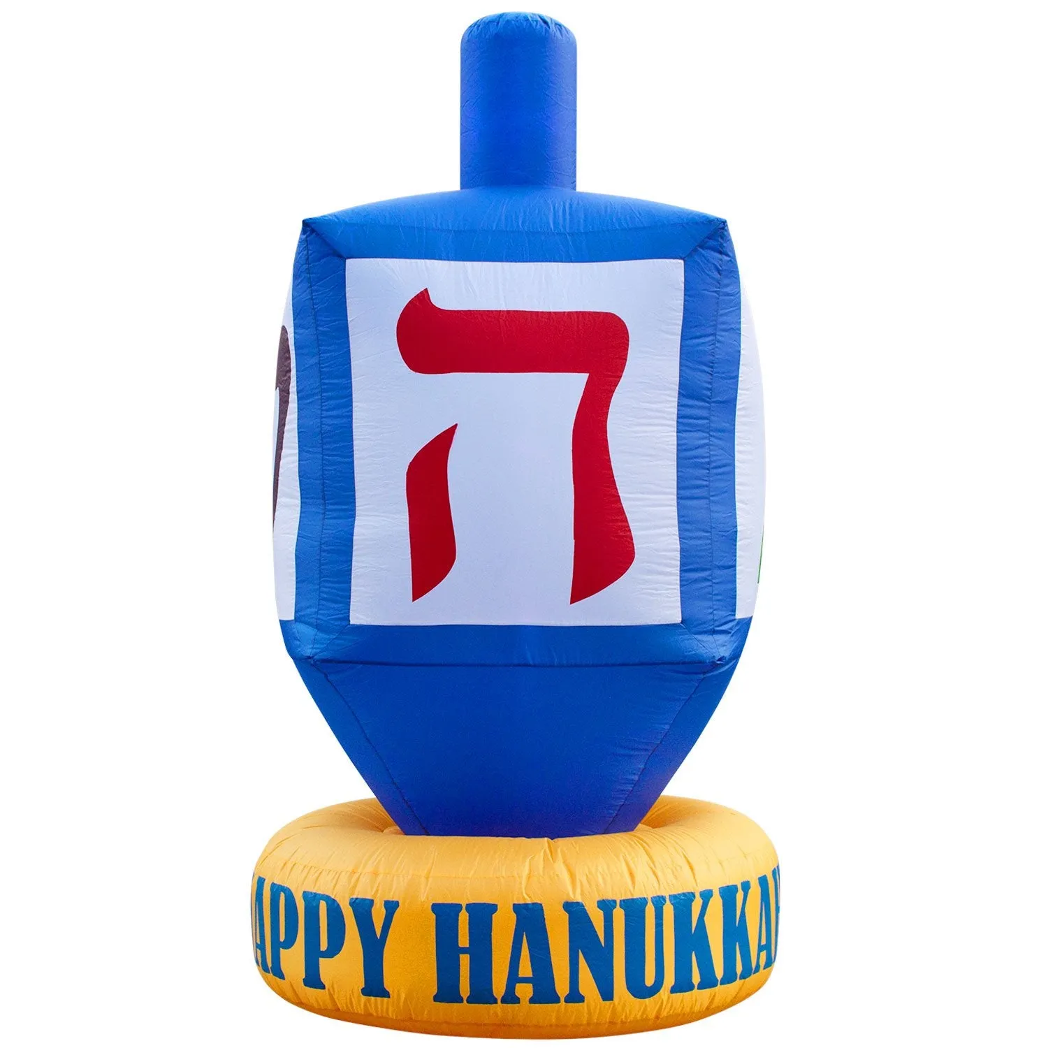 Inflatable Dreidel Hanukkah Decoration with Built-In Fan and LED Lights
