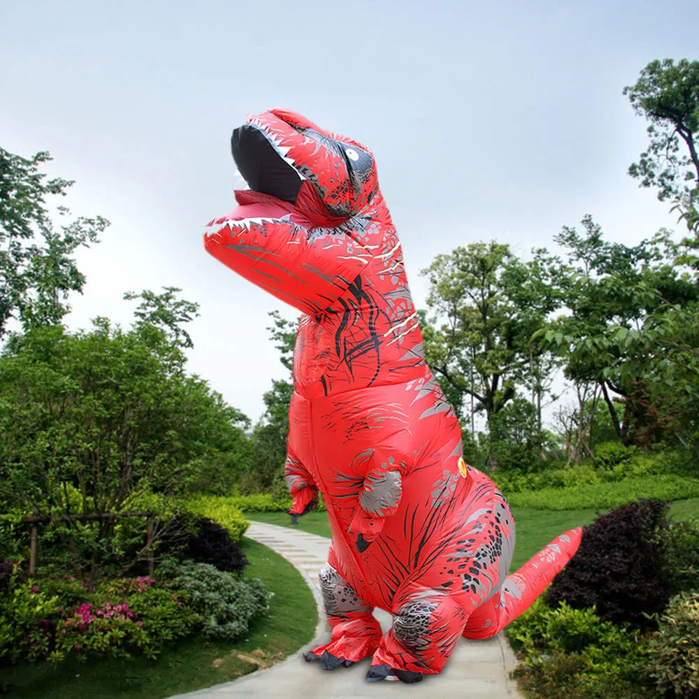 Inflatable Trex Costume Fan Operated Blow Up