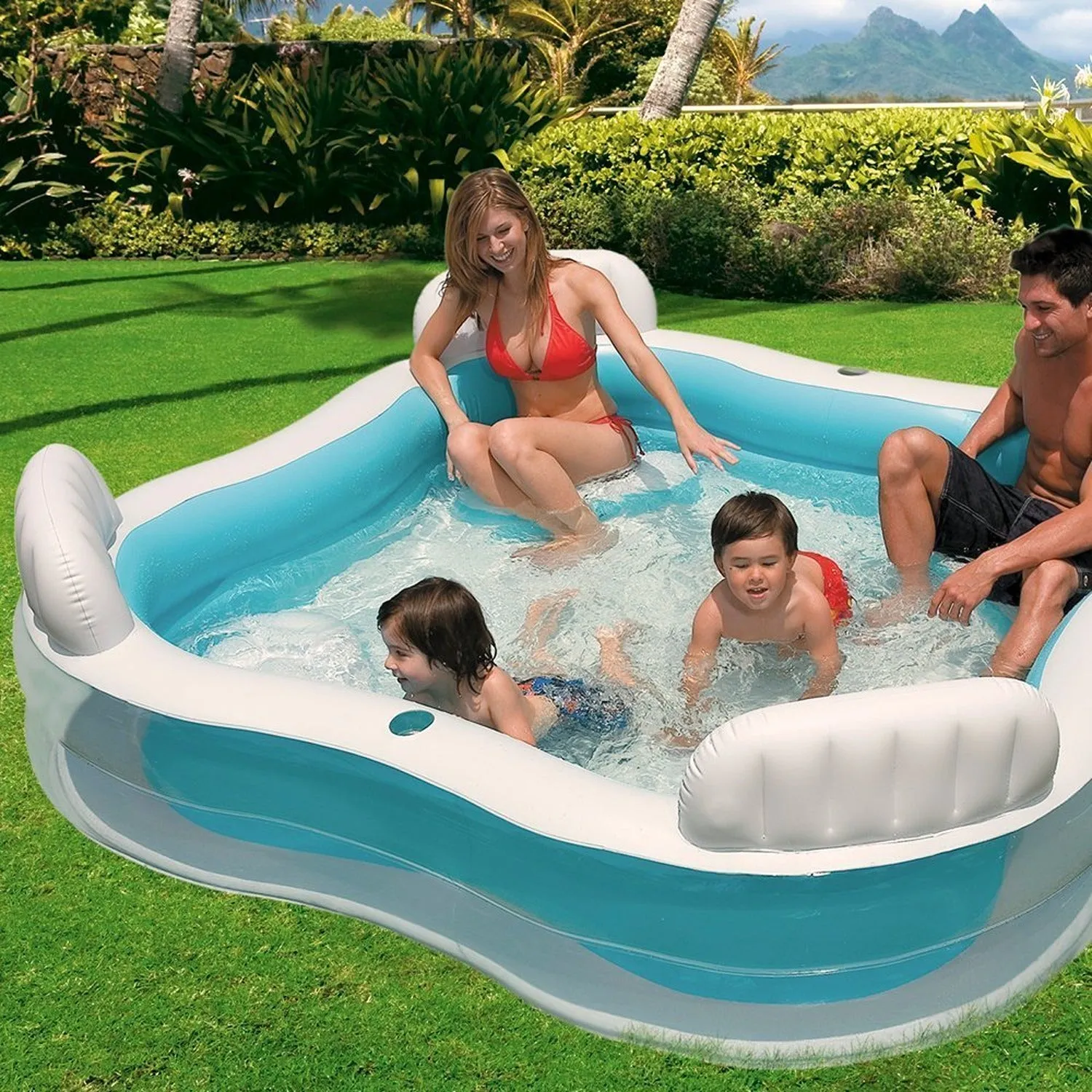 Intex Family Lounge Swim Centre Pool 229 x 229 x 66 cm (567475NP)