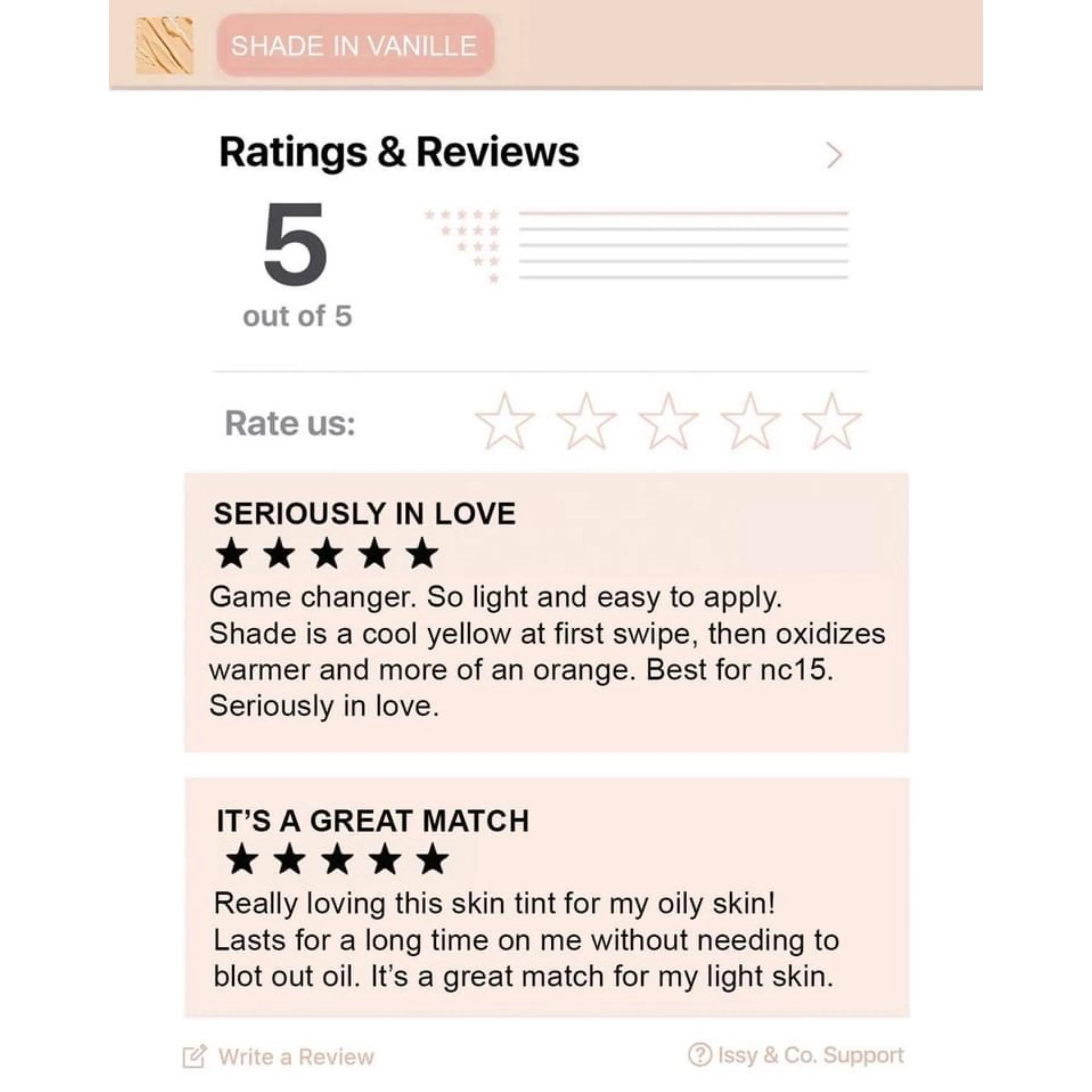 Issy & Co. Active Skin Tint SPF35