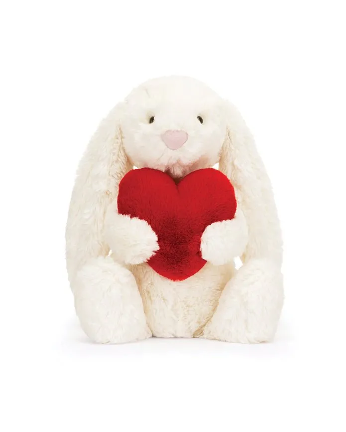 Jellycat Bashful Red Love Heart Bunny Little