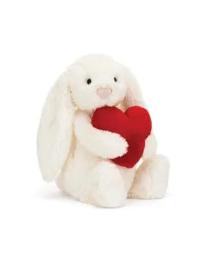 Jellycat Bashful Red Love Heart Bunny Little
