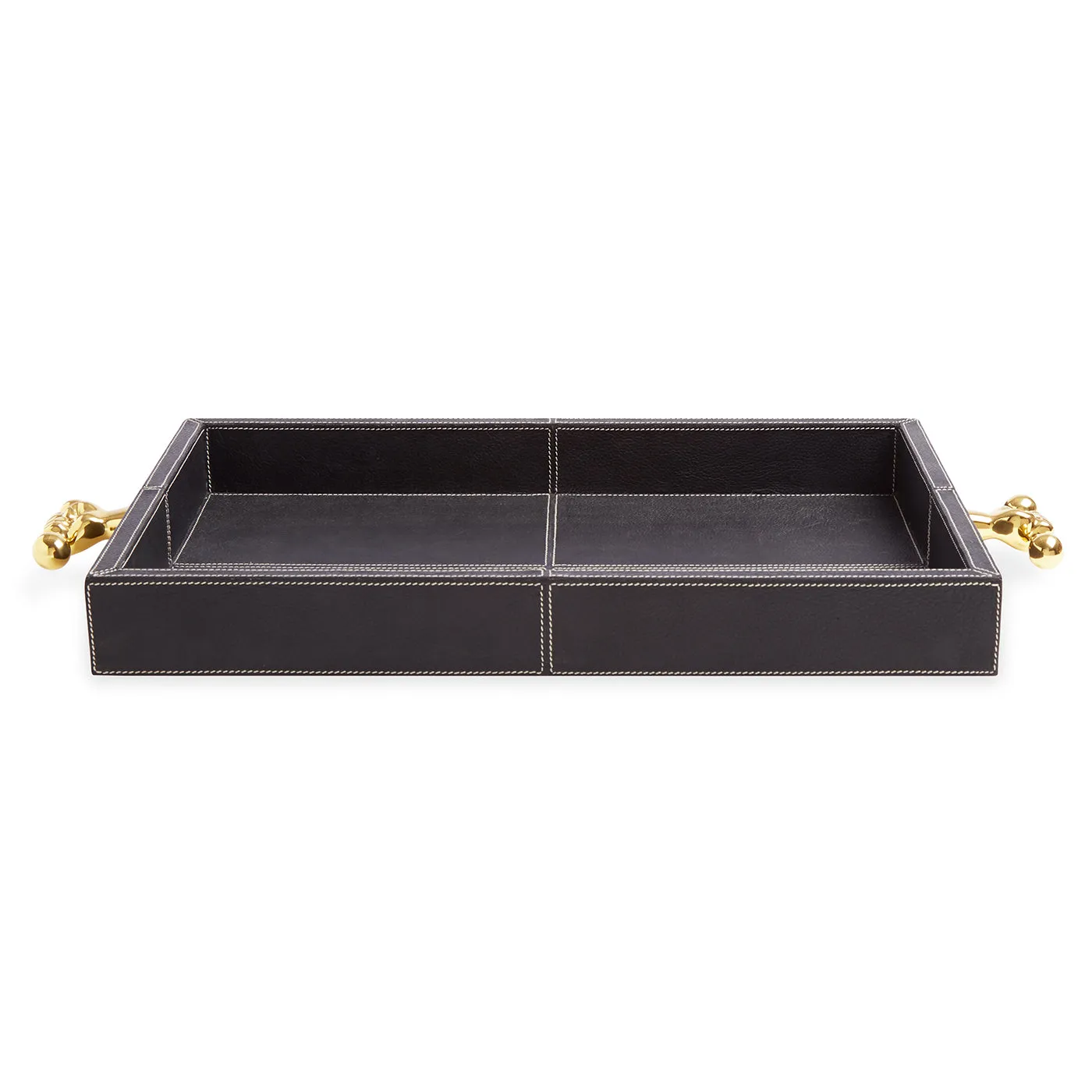 Jonathan Adler Barbell Leather Tray