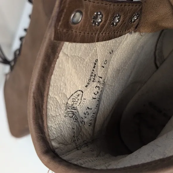 Justin Lace Up Roper Boot Size 4.5