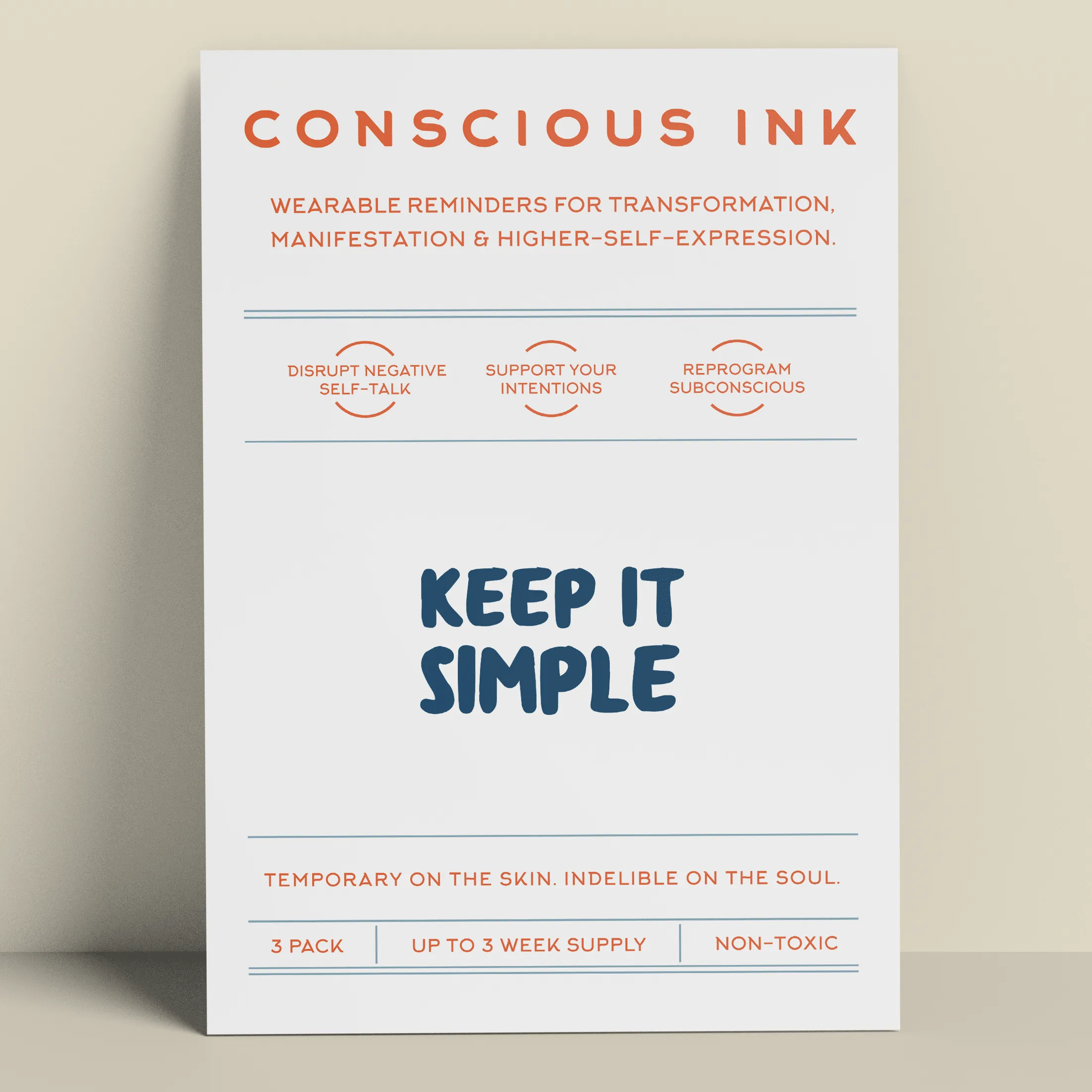 Keep It Simple Manifestation Tattoo