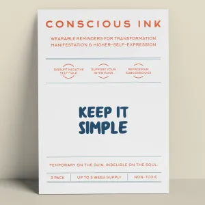 Keep It Simple Manifestation Tattoo