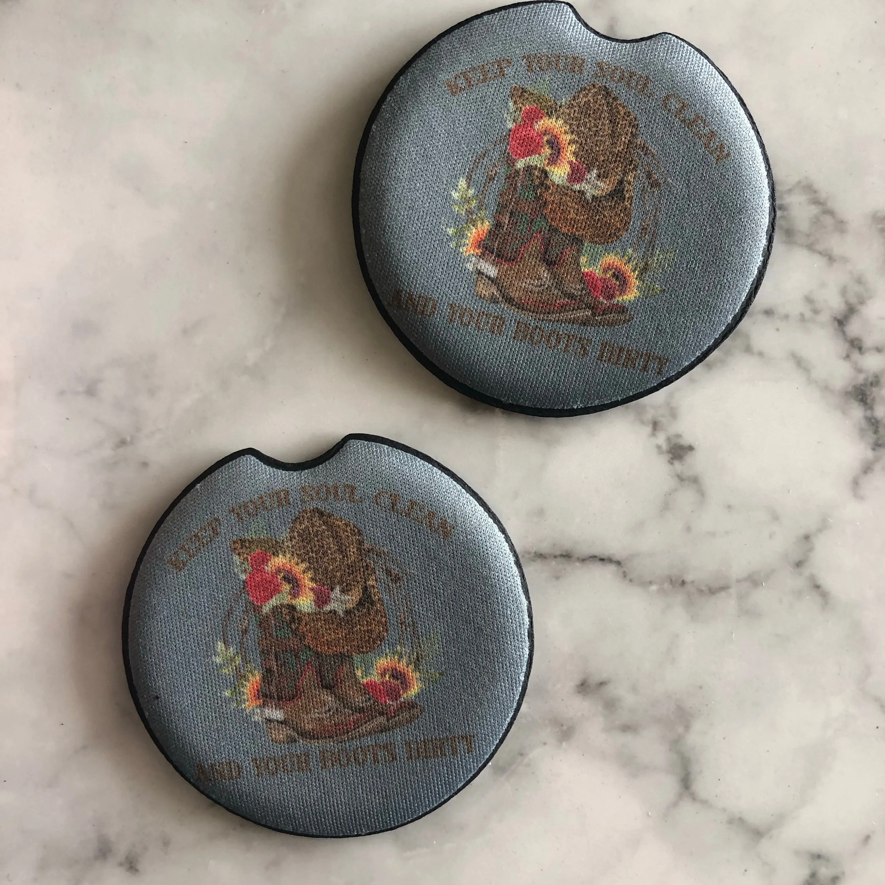 Keep Your Soul Clean Car Coasters