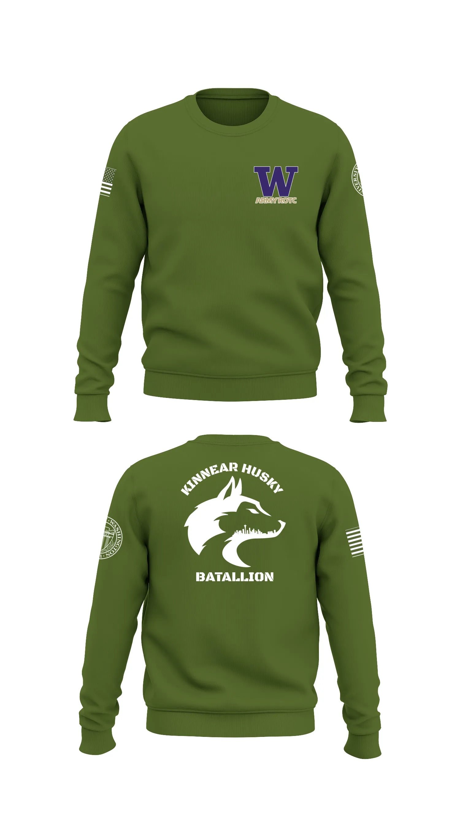 Kinnear Husky Batallion Store 1 Core Men's Crewneck Performance Sweatshirt - 50024613157