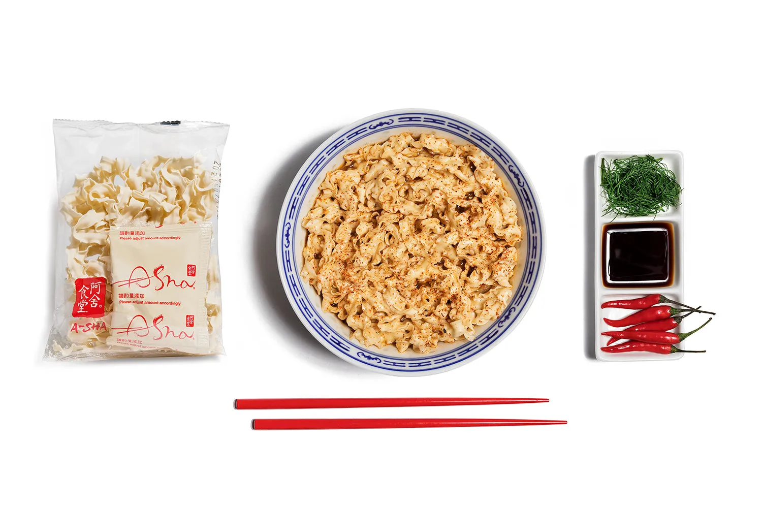 Knife Cut Noodles -  Spicy Fennel flavor (1set with 4 packs)