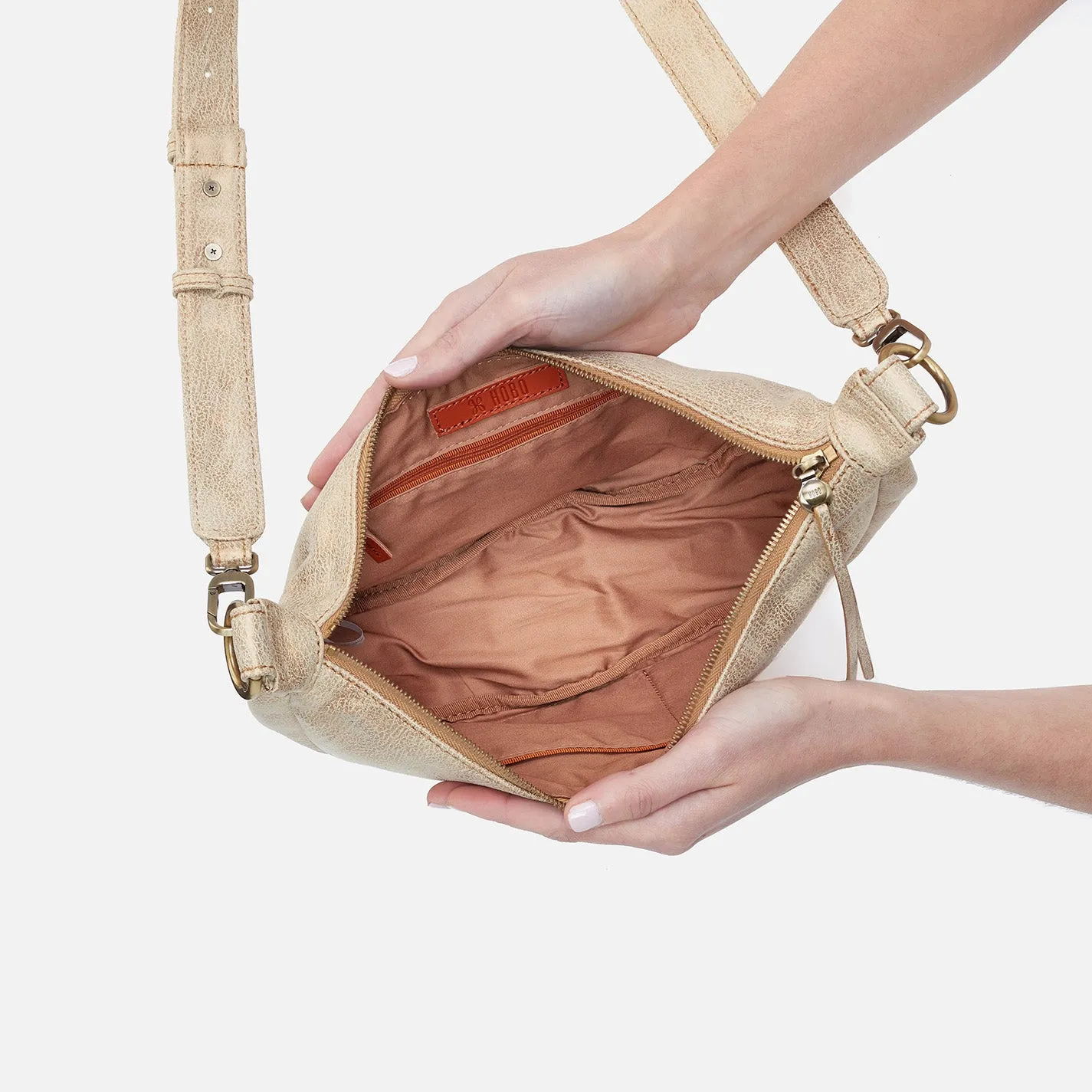 Knox Sling in Metallic Leather - Gold Leaf
