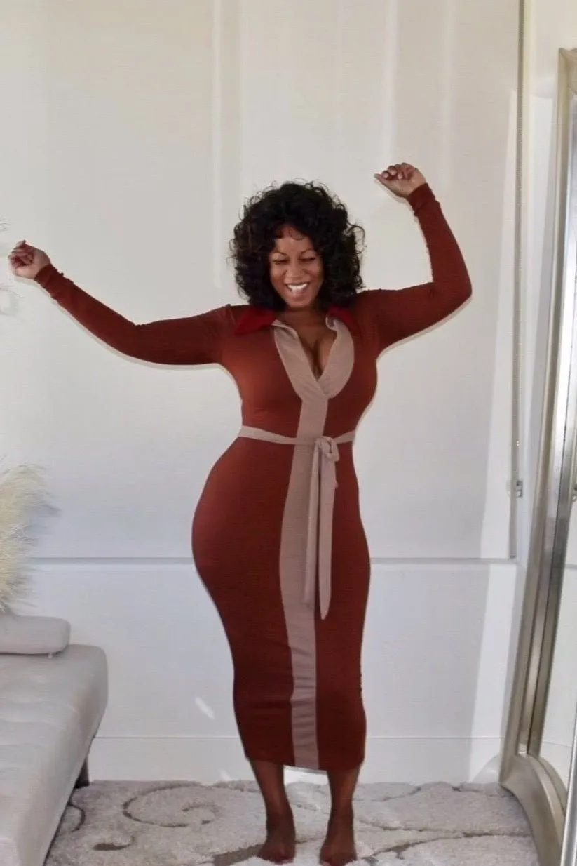 Kristy Tri-Color Dress