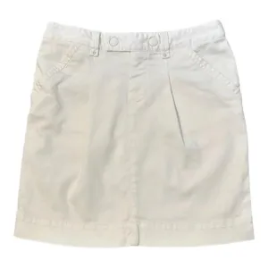 Lacoste White Denim Mini Skirt - Size 2