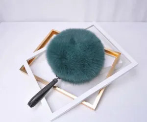 Lady Handbag Real Fox Fur Plush Bag Luxury Women's Soft Fur Messenger Bag Large Capacity Totes Warm Shoulder Bag 7967