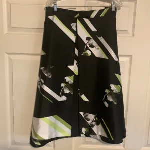 Lane Bryant‎ Black and Neon Green Evening Skirt