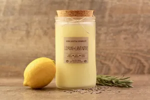 Lemon   Lavender Scented Soy Candle | 15.5oz