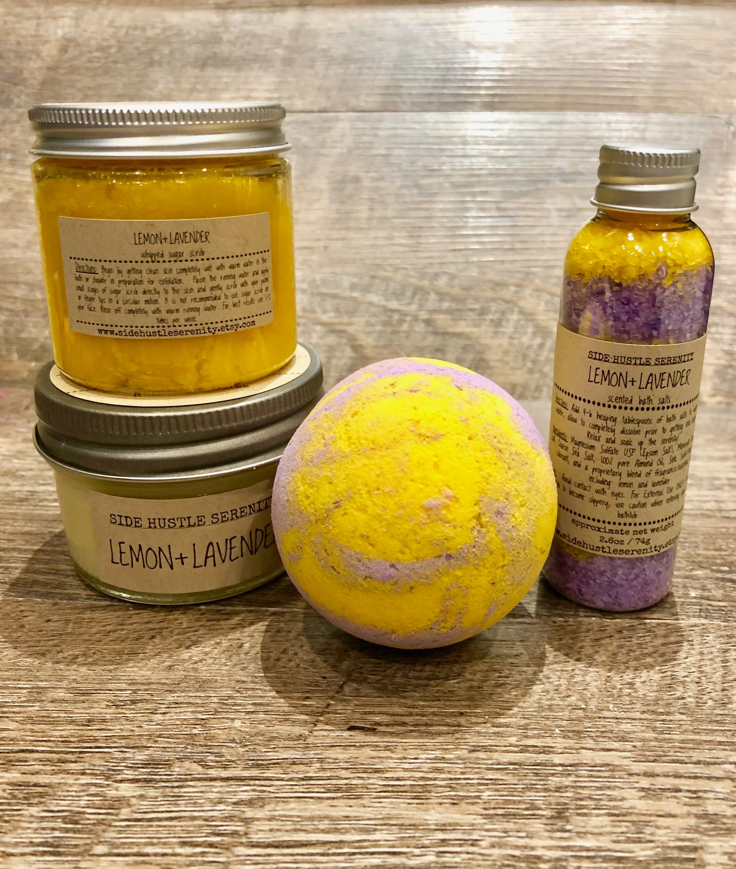 Lemon   Lavender Scented Soy Candle | 3.5oz