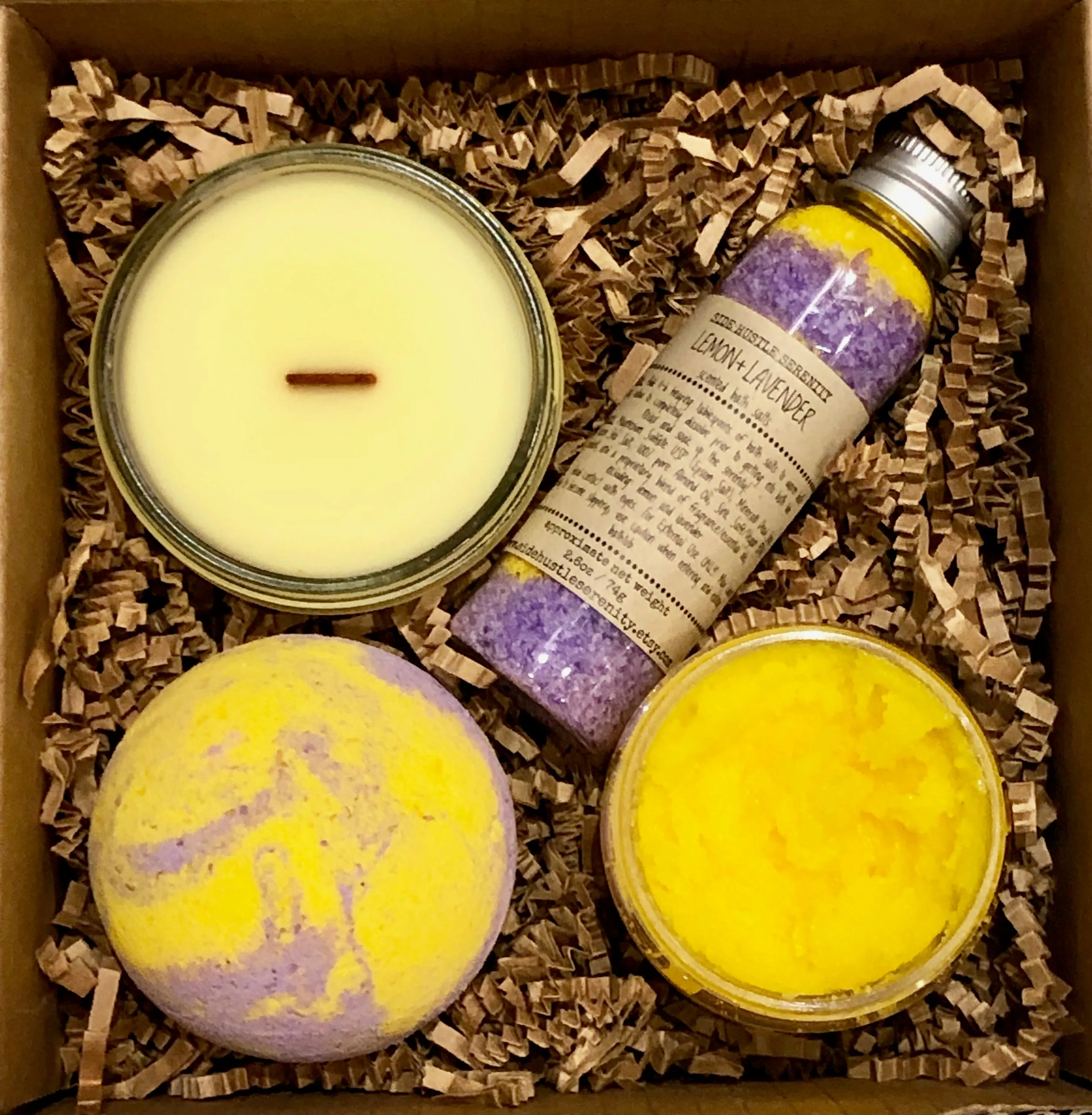 Lemon   Lavender Scented Soy Candle | 3.5oz