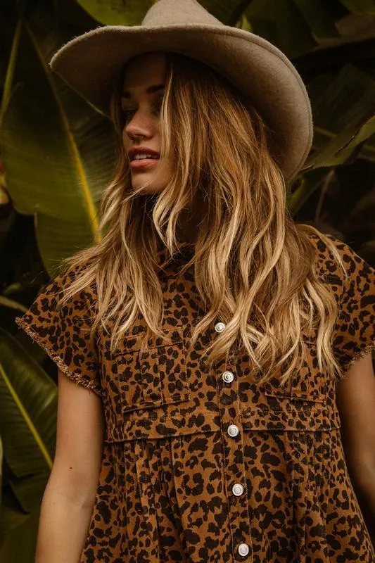 Leopard Print Short Dress