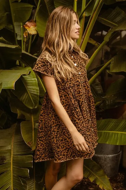 Leopard Print Short Dress