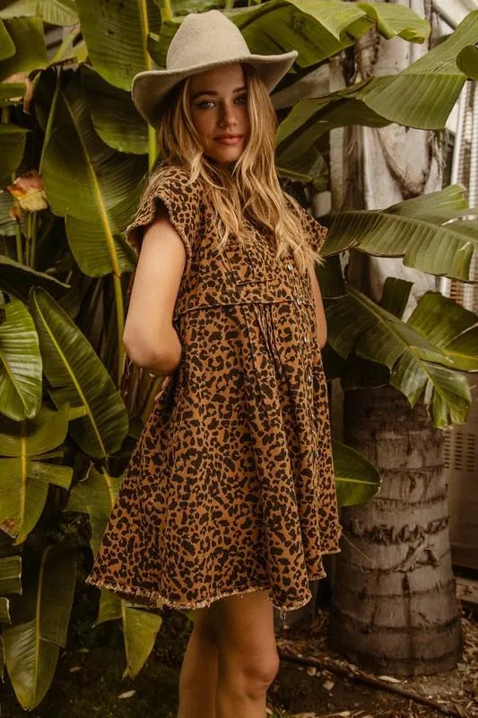 Leopard Print Short Dress