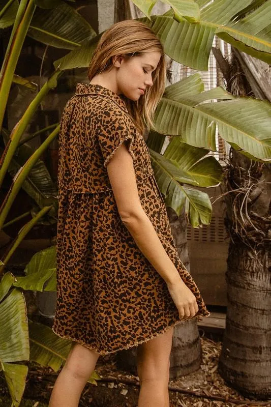 Leopard Print Short Dress