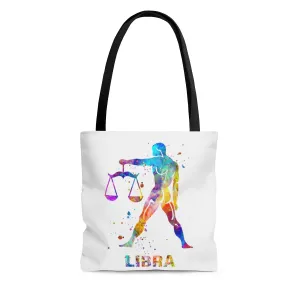Libra Zodiac Sign Tote Bag